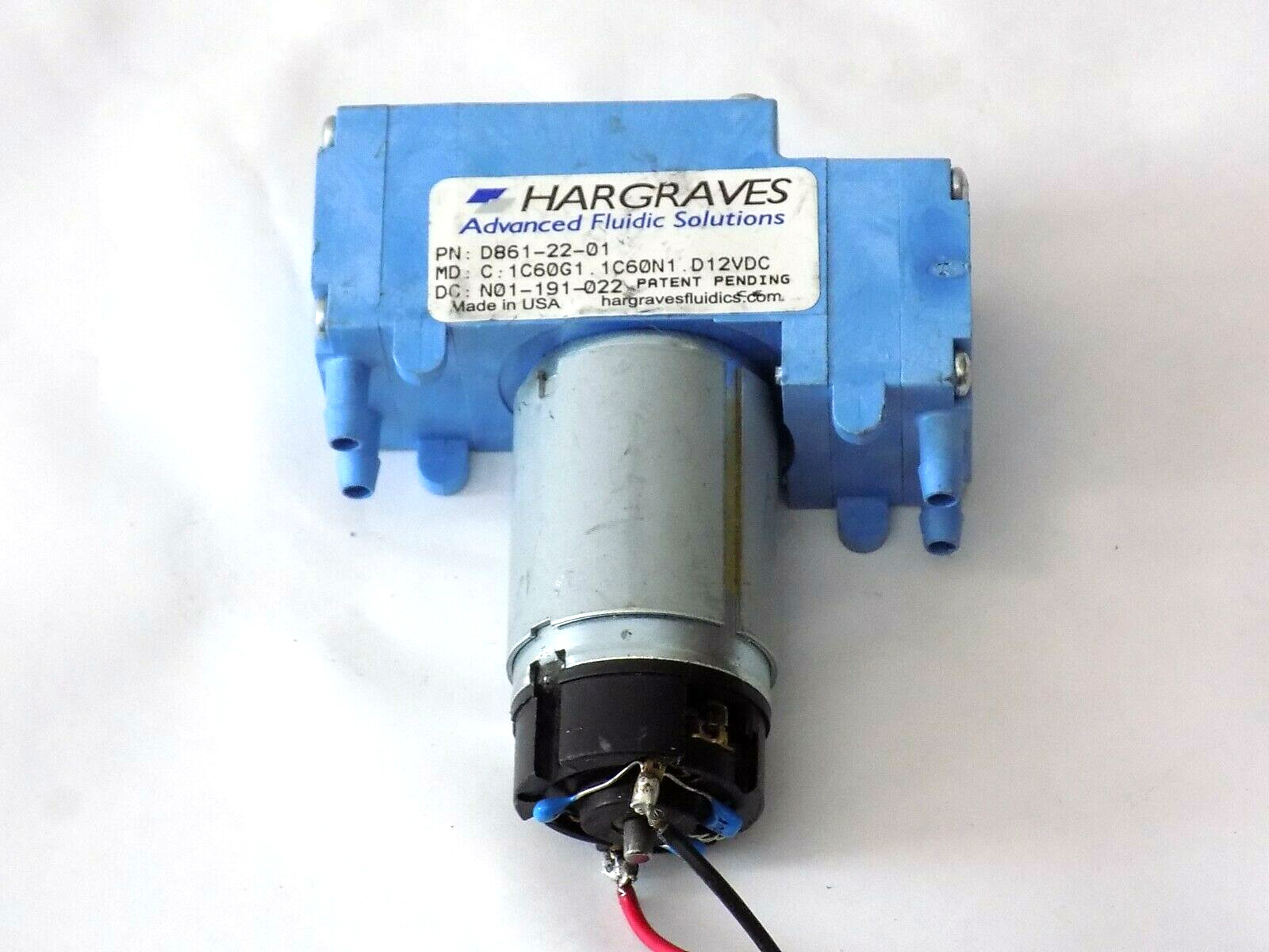 Hargraves D861-22-01 Air and Gas Pump – 11 l/min – 12VDC