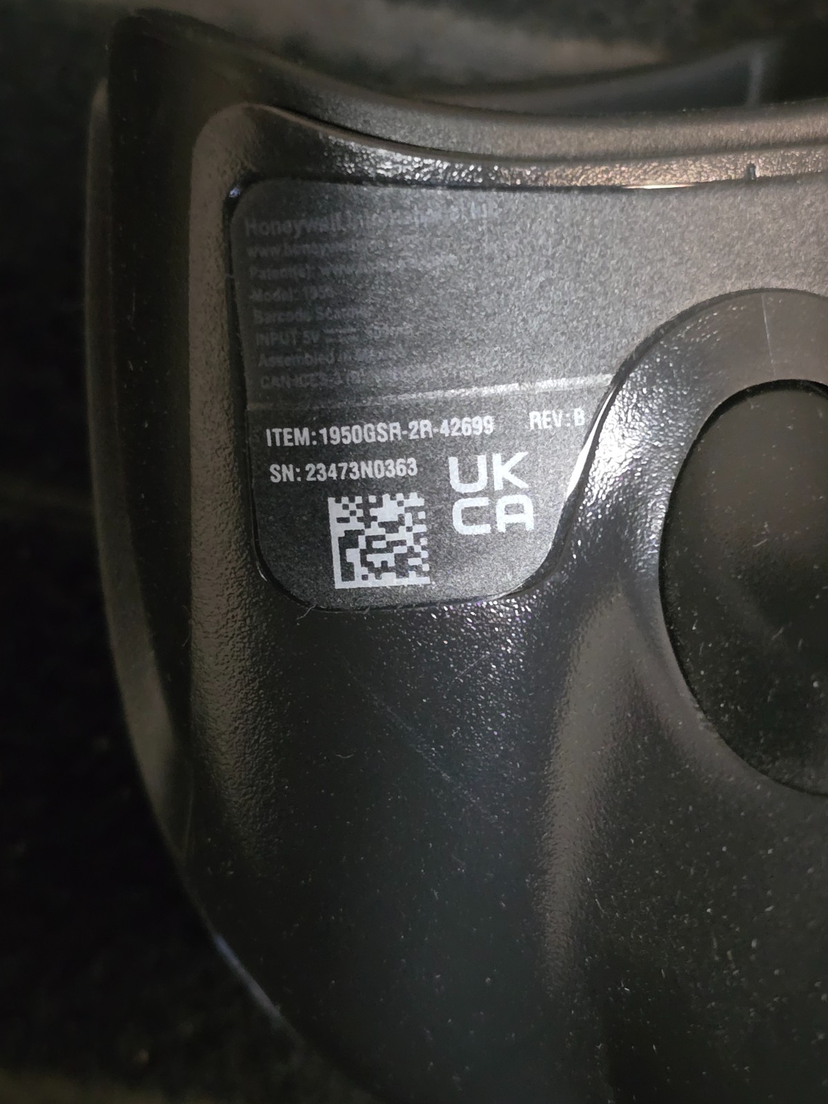 Honeywell Xenon XP 1950g Corded Barcode Scanner 1950GSR-2-INT-N w/USB Cable