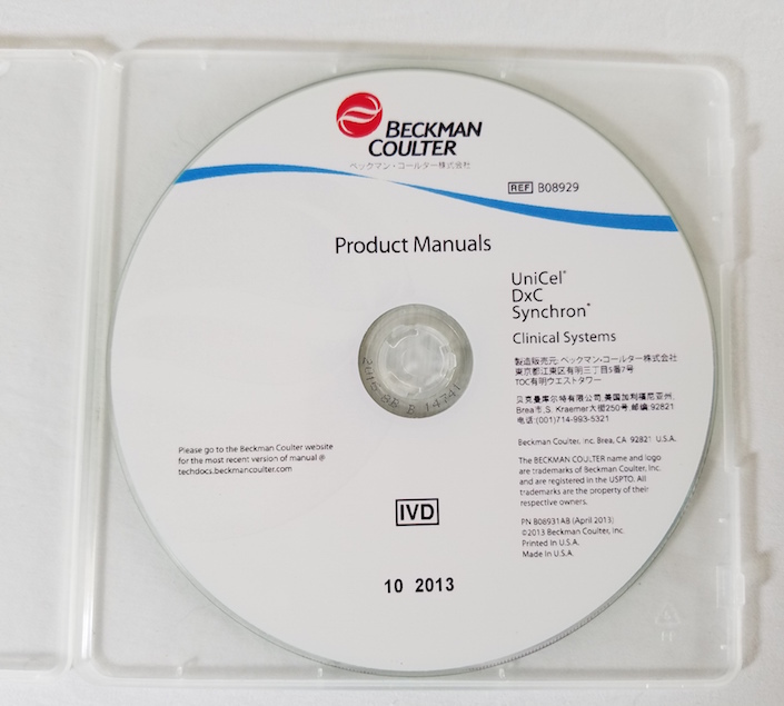 Beckman Coulter IFU CD A52032 for UniCel DxC Synchron Software Version 5.0