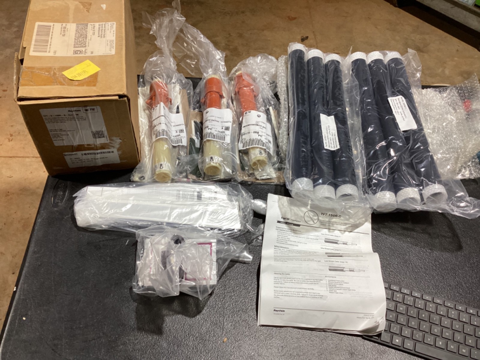 Raychem TFT-3-150R-G-CL2-3B Indoor Termination Kit w/Lugs 3/C up to 15KV