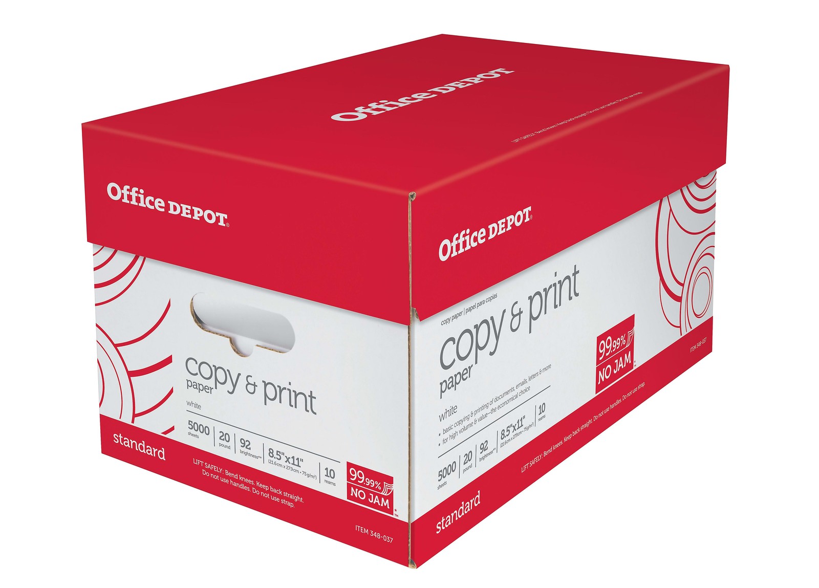 Office Depot Printer & Copy Paper 10 Reams, White, Letter 8.5″ x 11″, 5000 Sheet