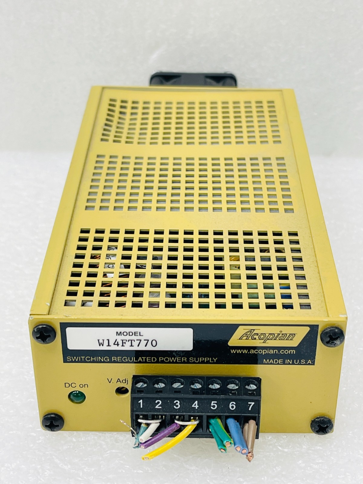 USED – Acopian W14FT770 SWITCHING REGULATED POWER SUPPLY / 30-Days Warranty