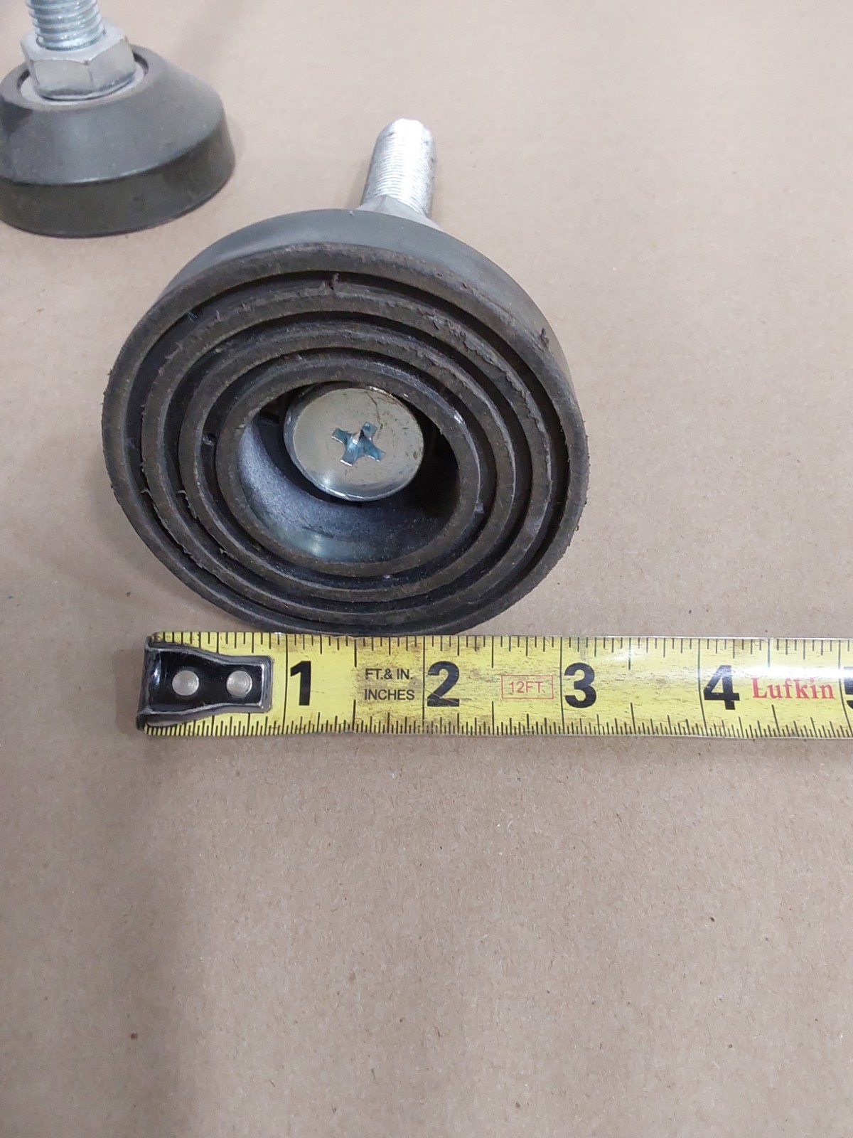 LOT OF 4 NO NAME MACHINE TABLE EQUIPMENT ADJUSTABLE FOOT LEG FEET M10 THREAD