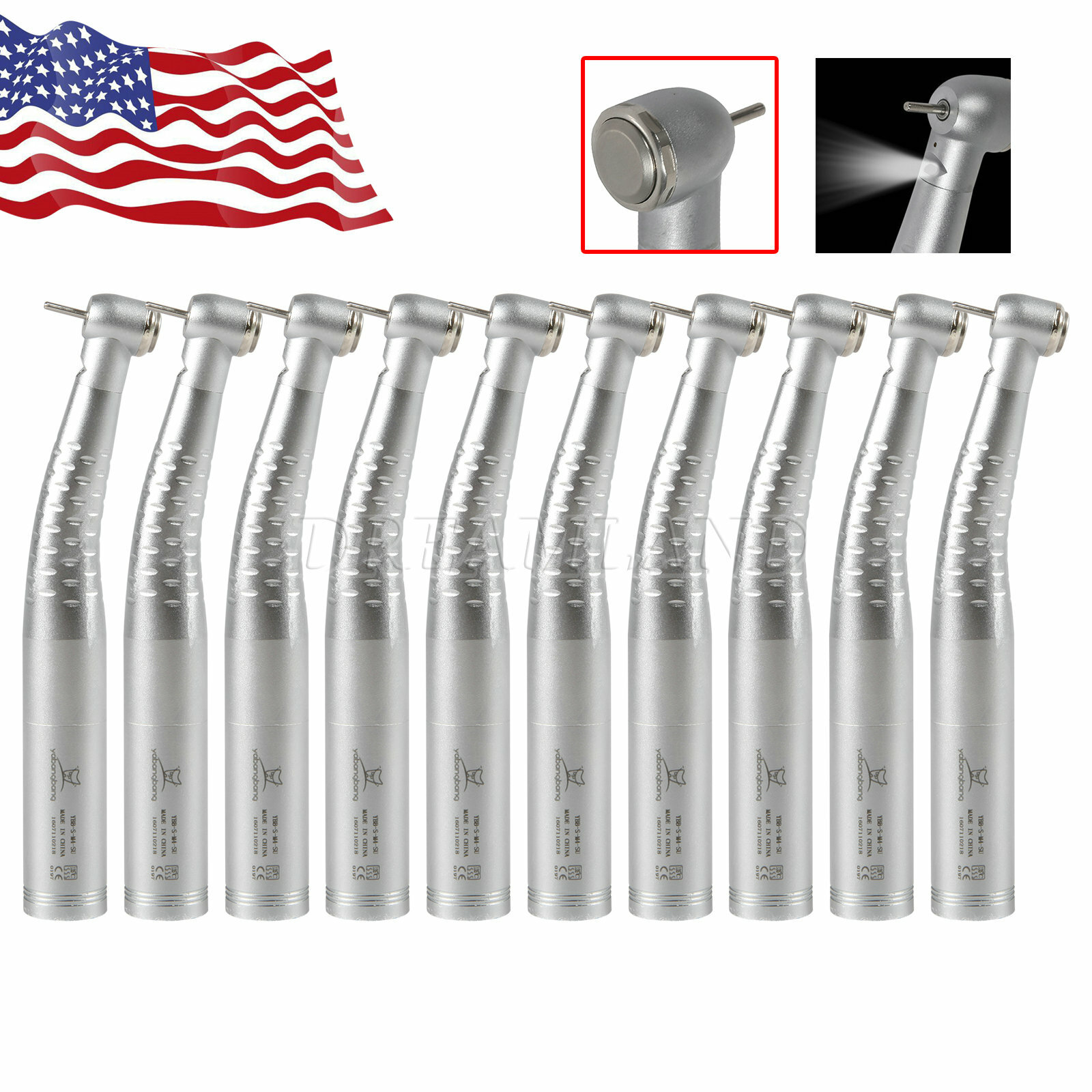 Yabang Dental Fiber Optic LED High Speed Handpiece Fit KaVo Coupler YB6/YD6