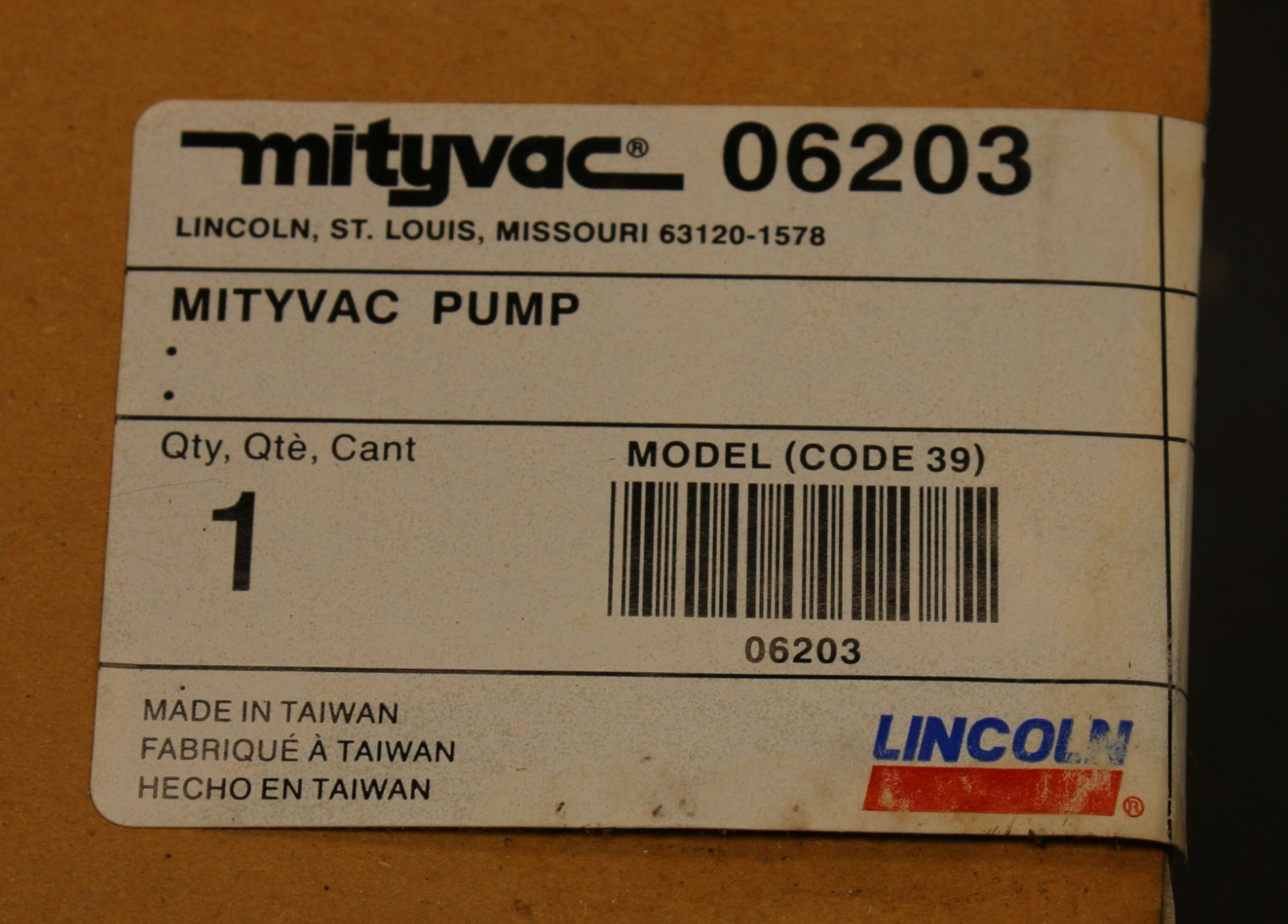 Lincoln Industrial Mityvac II Plastic Vacuum Pump Handheld with User Manual