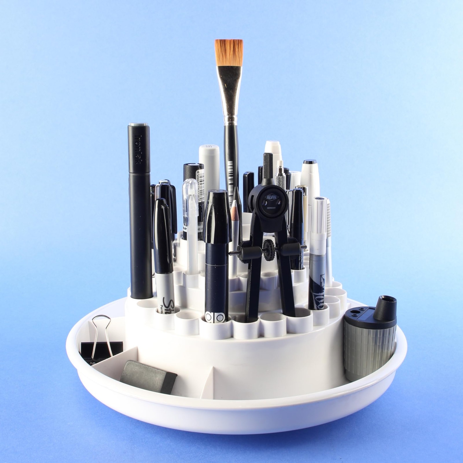 Alvin Spin-O-Tray 9893-1 Rotating Desktop Receptacle Art Drafting And Design