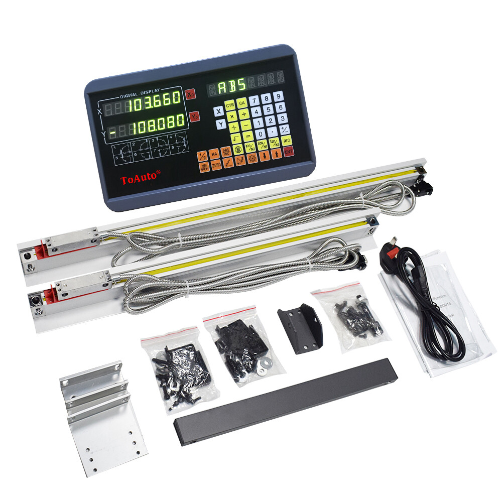 5u Digital Readout Linear Scale Glass Encoder DRO Display for CNC Milling Lathe