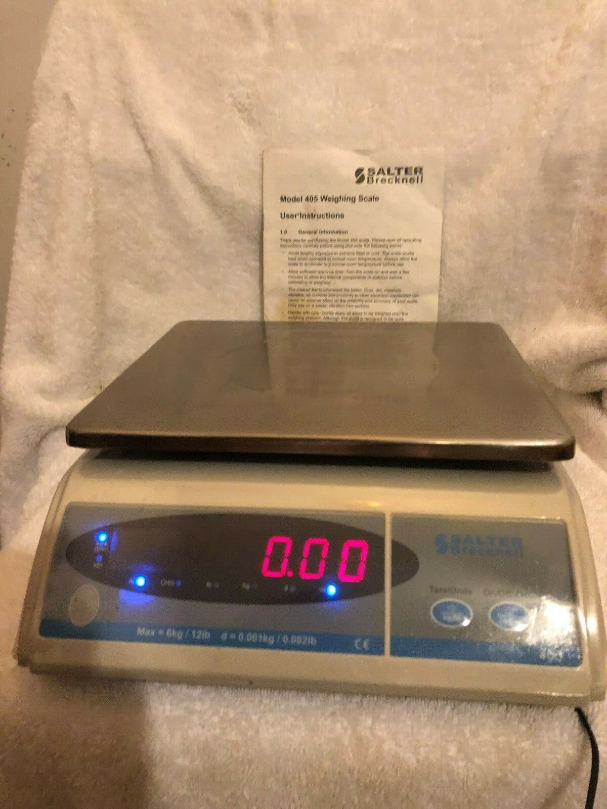 Salter/Brecknell Digital Scale 6kg/12lb. =0.001kg/0.002lb.