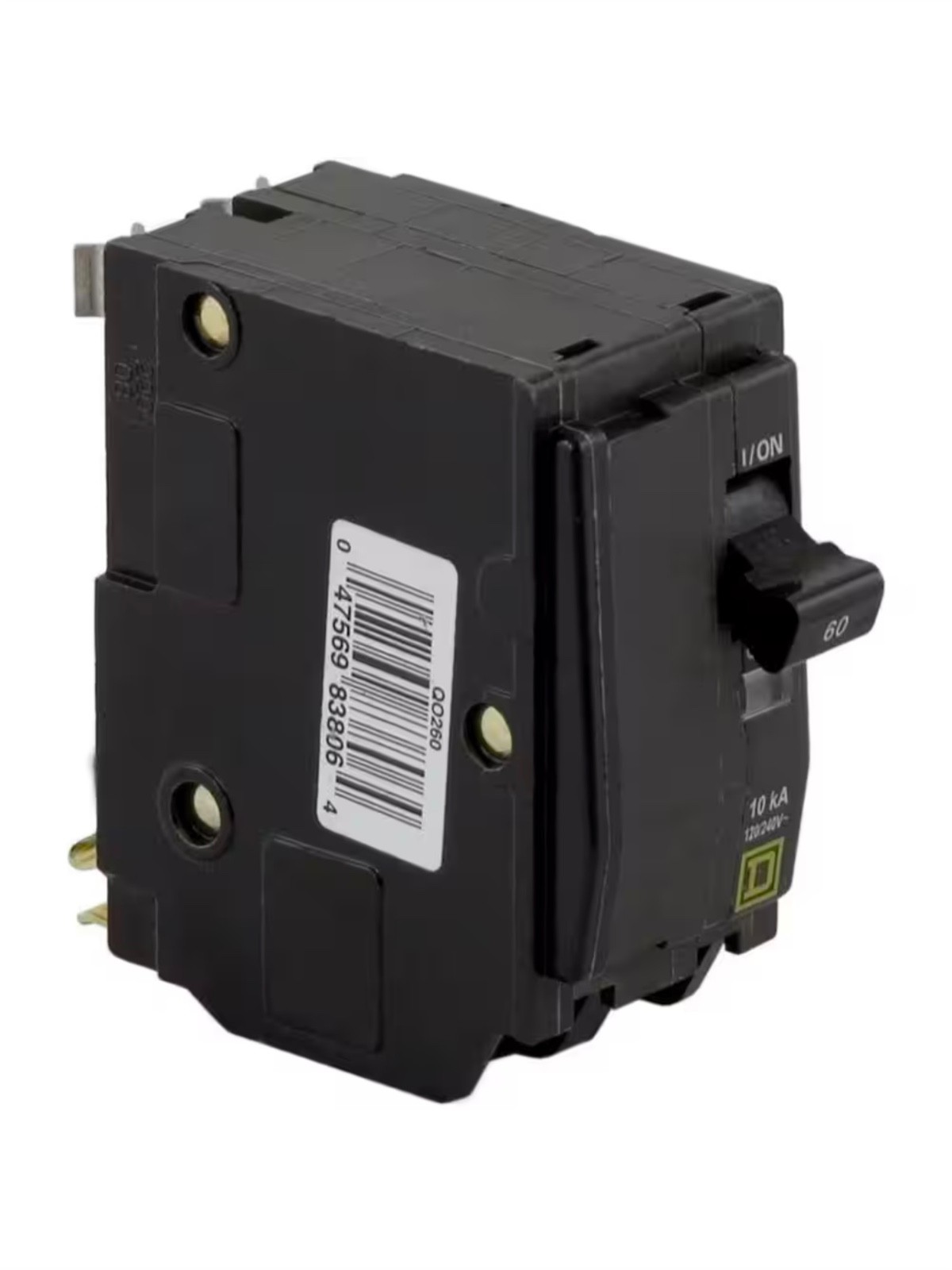 Square D Circuit Breaker QO, 60 Amp, 2 pole, 120/240VAC, 10kA (QO260)