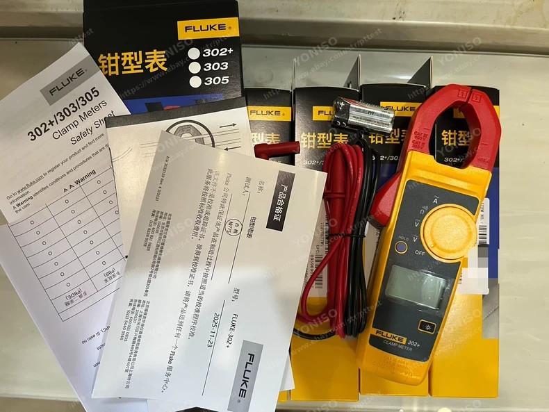 1 PCS Fluke 302+ AC Current AC/DC Voltage Digital Clamp Meter FLUKE 302+ #