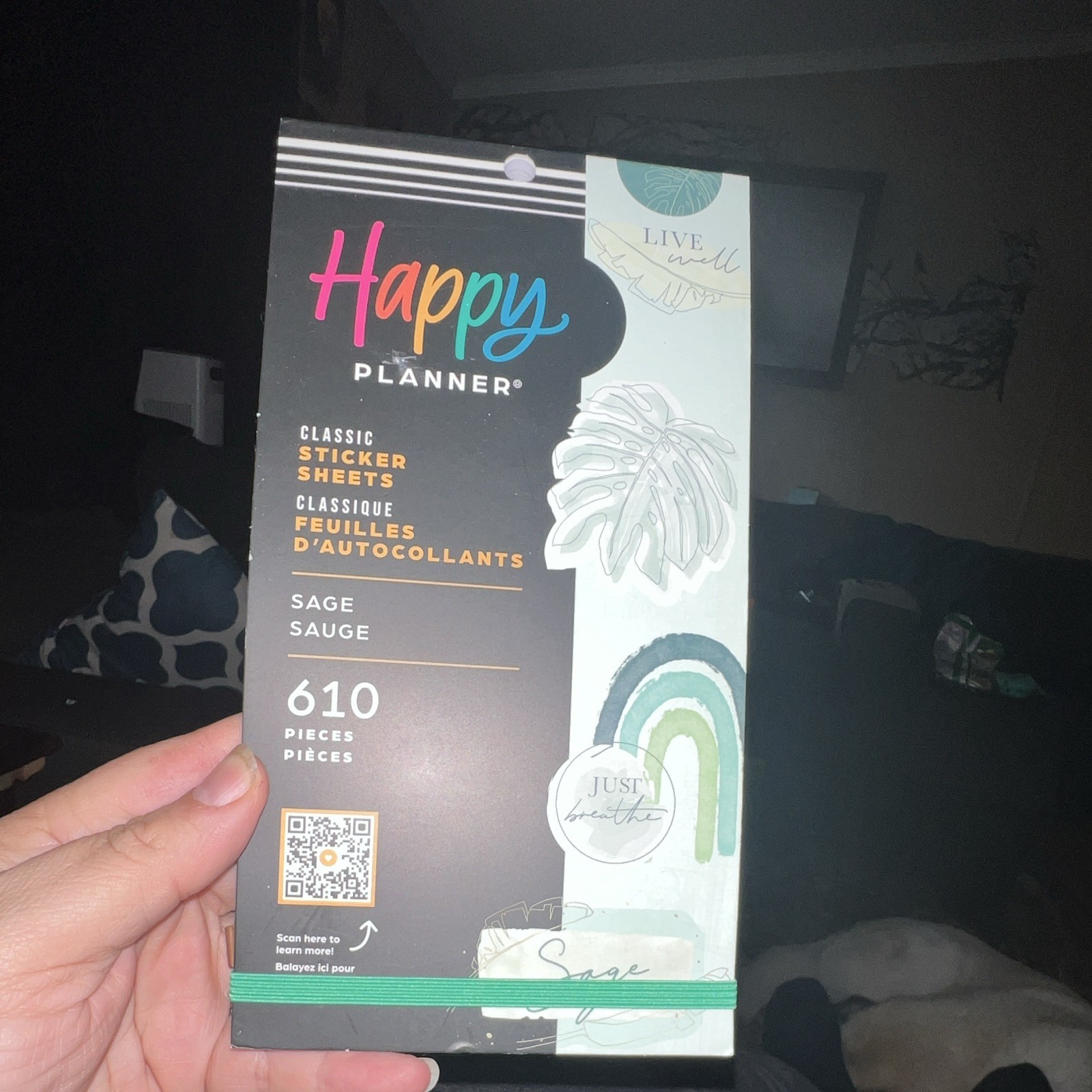 Happy Planner live well breathe BIG Sticker Book 30 Pages 610 Pieces NEW dream