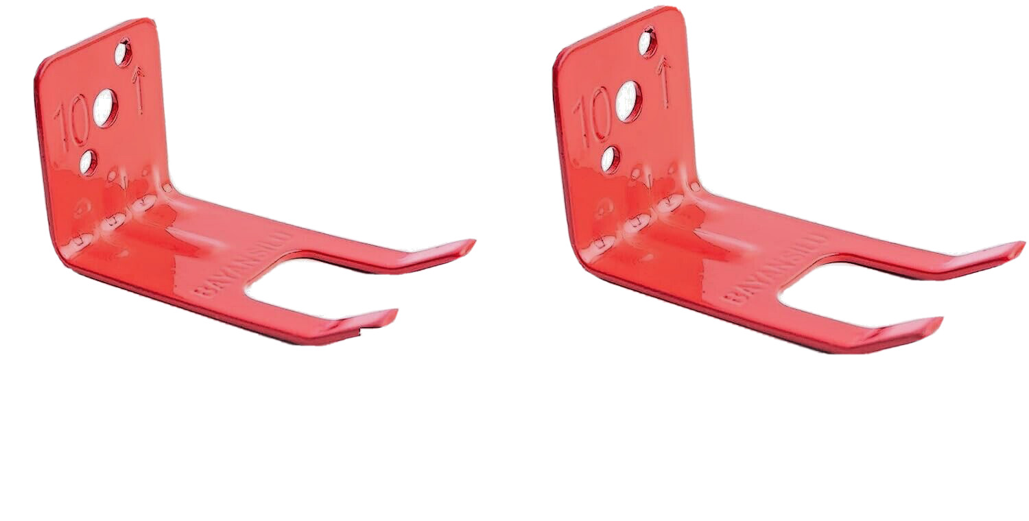 🔥🧯2-UNIVERSAL FORK STYLE WALL MOUNT BRACKETS 5-10 & 20lb. FIRE EXTINGUISHER