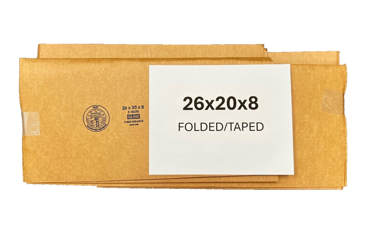 26″ x 20″ x 8″ Cardboard Corrugated Box – SINGLE BOX