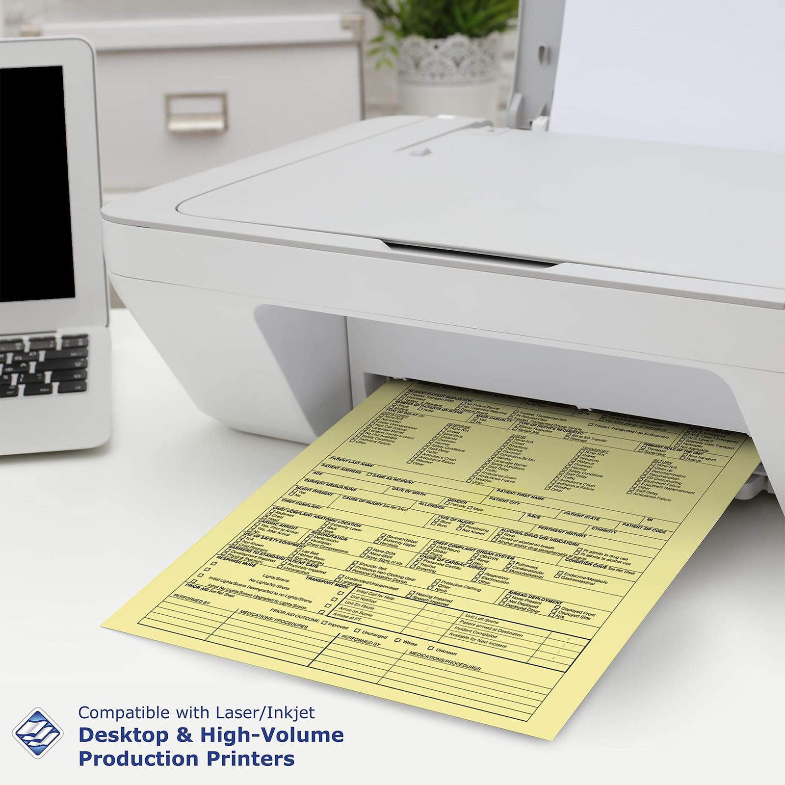 PrintWorks Professional Pre Punched Paper, 5 Hole Punch Top For Top Punch Binder