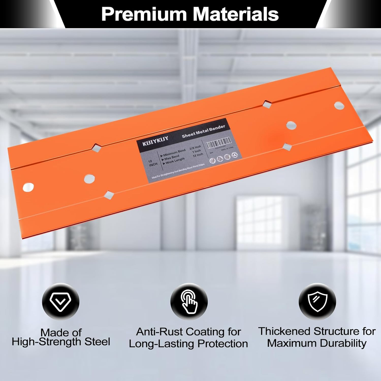 Sheet Metal Bender Folding Tool, 12 Inch Hand Seamer for HVAC Ductwork, Roofing