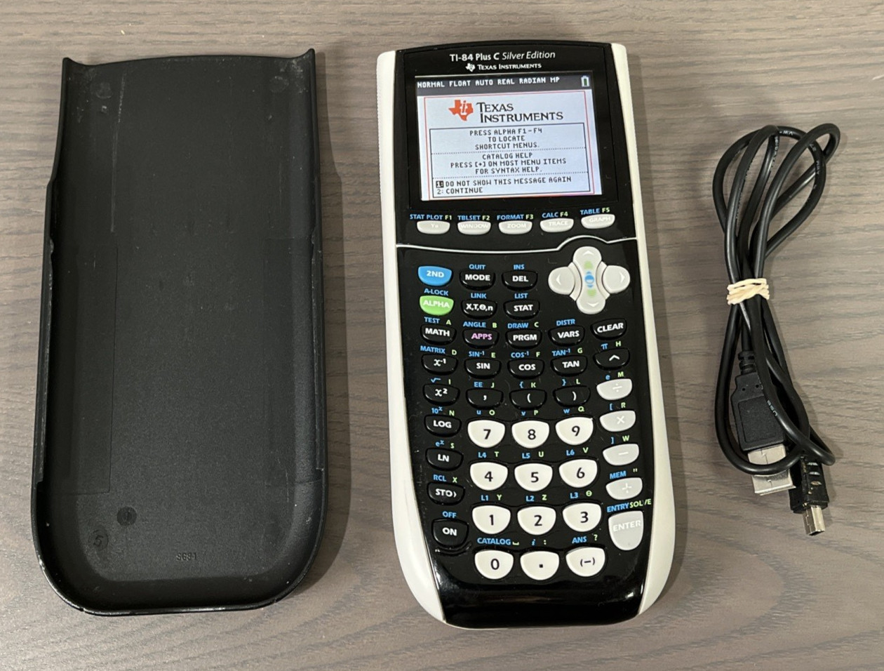 Texas Instruments TI-84 Plus C Silver Edition Graphing Calculator Tested & Works