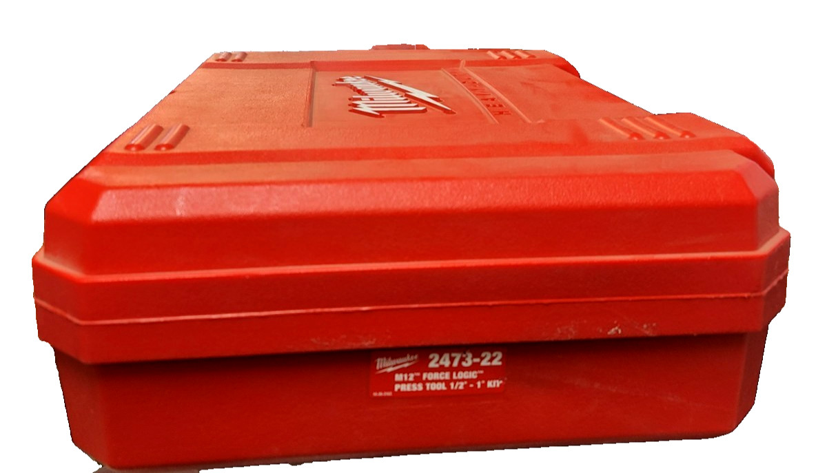 Milwaukee M12 Force Logic Press Tool 1/2″ – 1″ Kit (2473-22) NO FRONT COVER. O/B