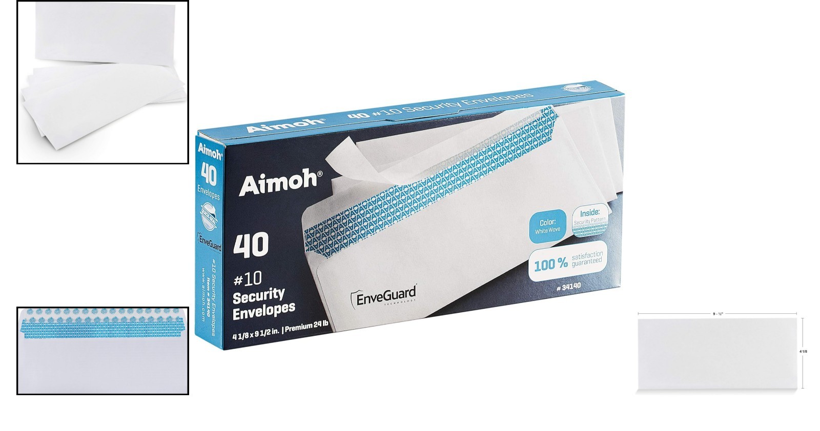 40 Count Security Tinted Self-Seal Envelopes – Ideal for Business & Everyday Use