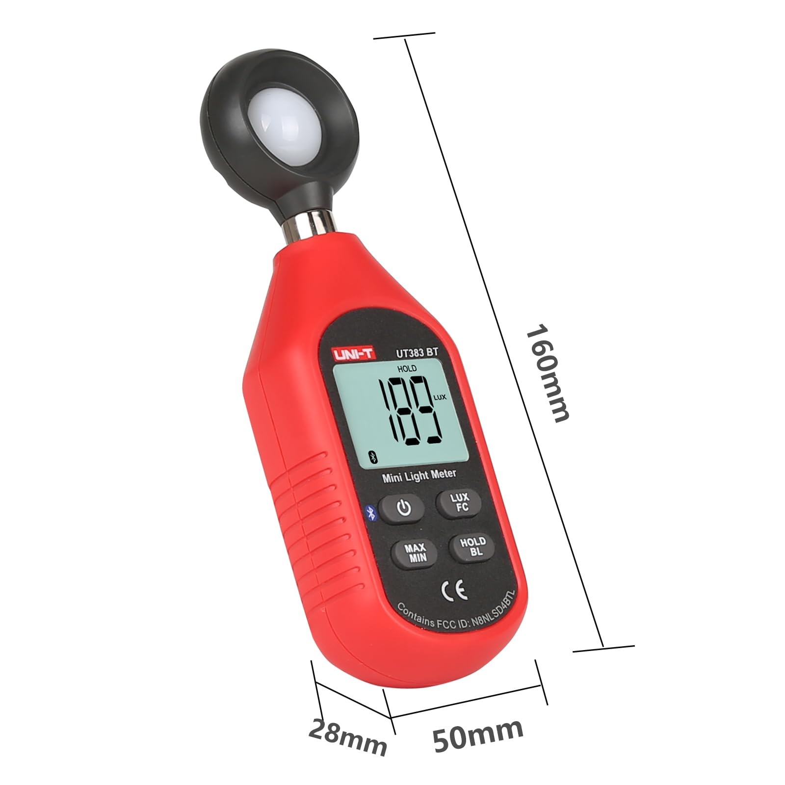 UT383BT Mini Light Meter Digital Bluetooth Luxometer 199900Lux 18500FC