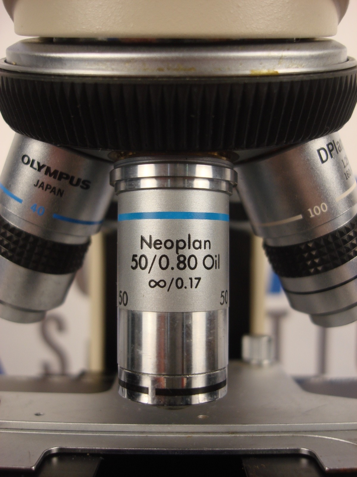 Olympus BH-2 Microscope 4x, 10x, 40x, 100x Oil, 50x Oil with Eyepiece 10×18 WF