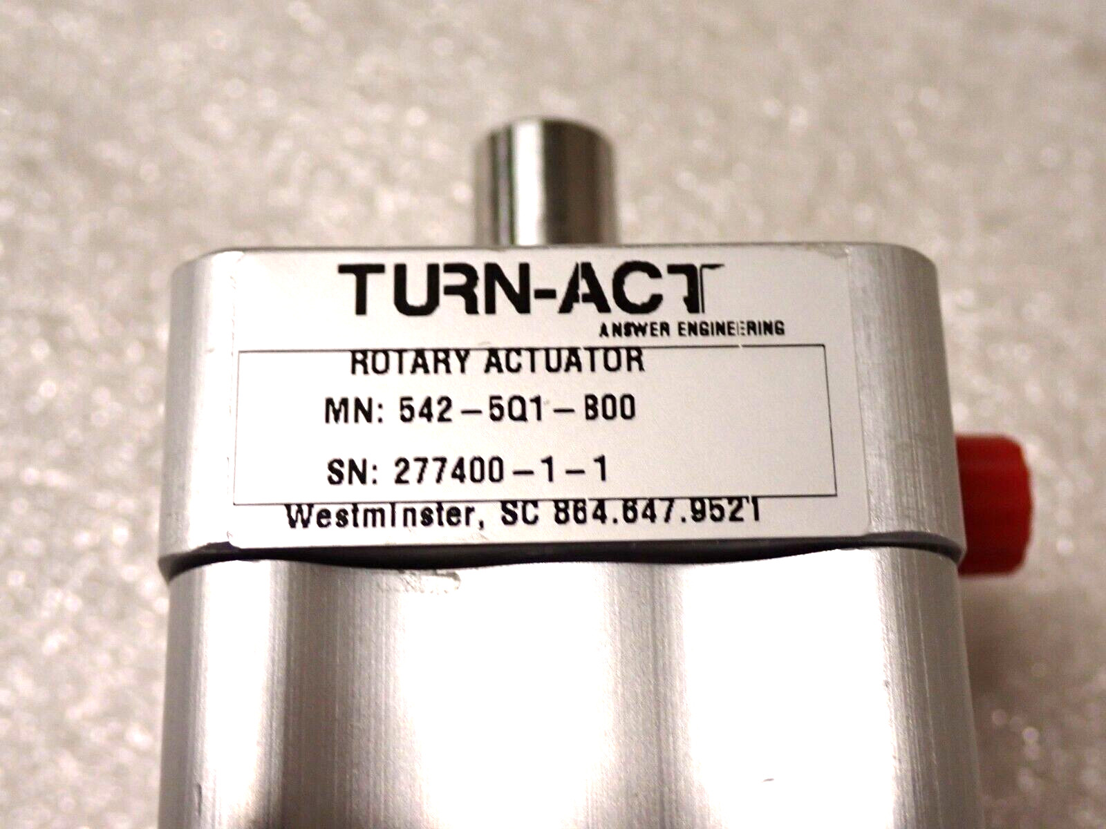 542-5Q1-800 TURN-ACT ROTARY ACTUATOR NEW