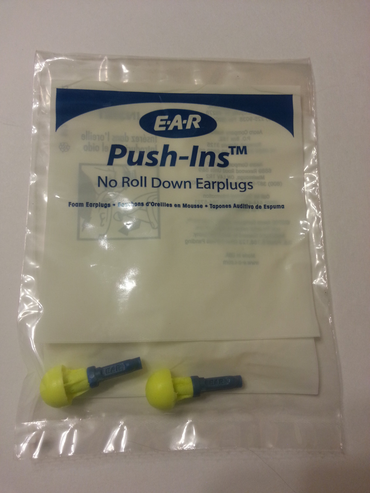 10 PAIR E.A.R Aearo3M Push-Ins UNCORDED Earplugs 318-1000