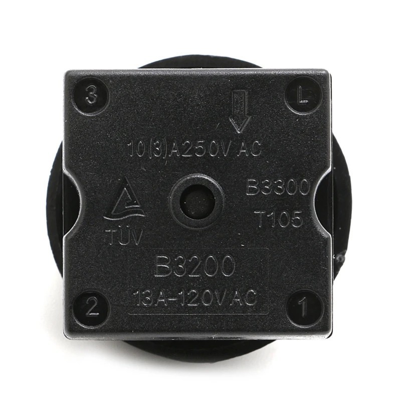 4 Position 3 Speed Fan Switch Rotary Controller with Knob 13A 250V