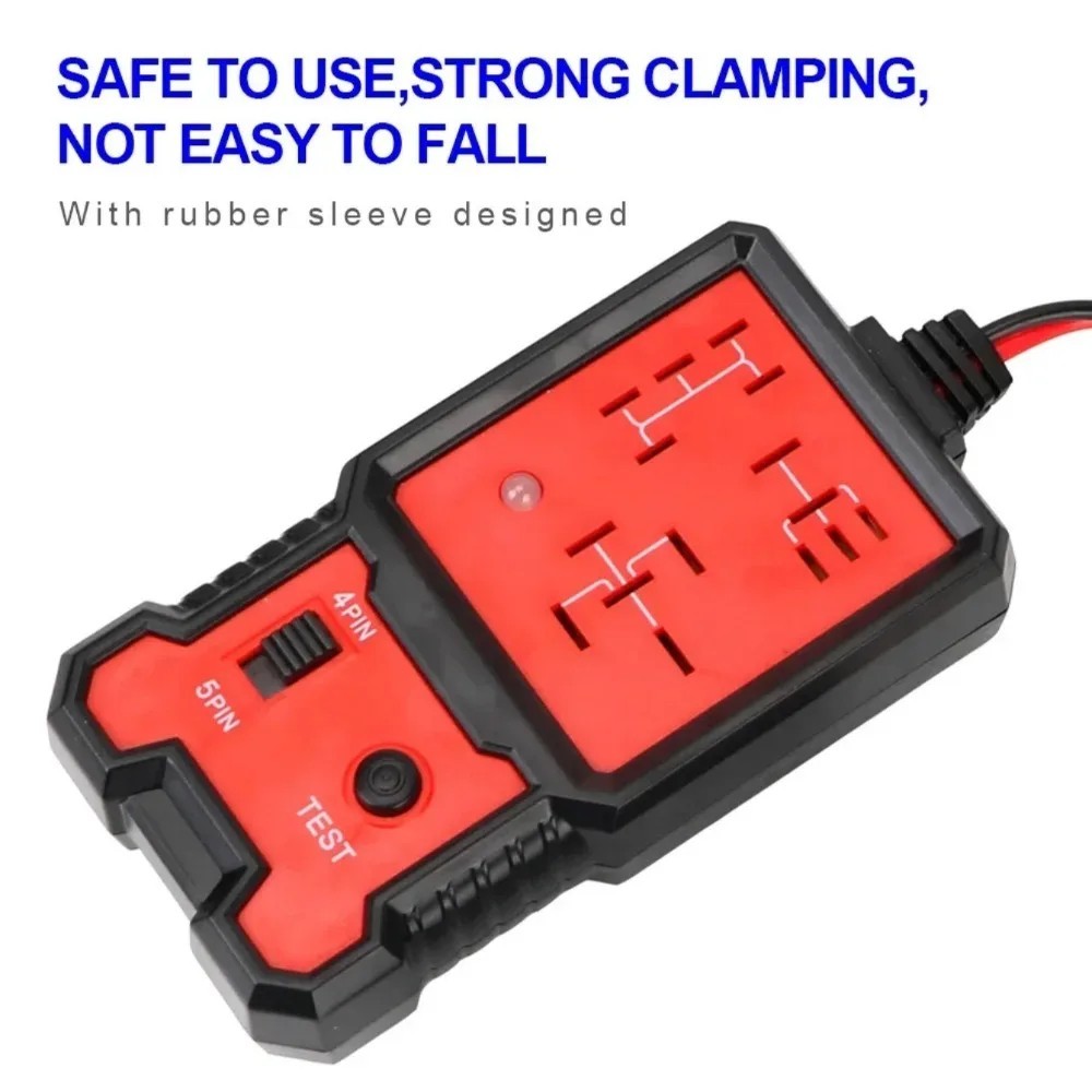 12V Automotive Relay Tester 4/5 Pin LED Car Diagnostic Relay Testing Tool