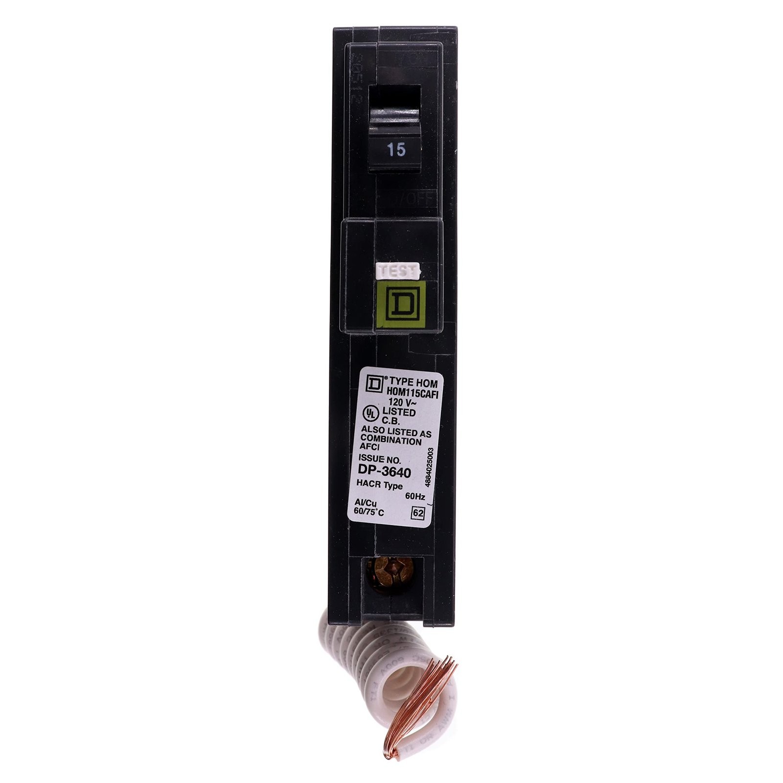SCHNEIDER ELECTRIC HOM115CAFI Miniature Circuit Breaker