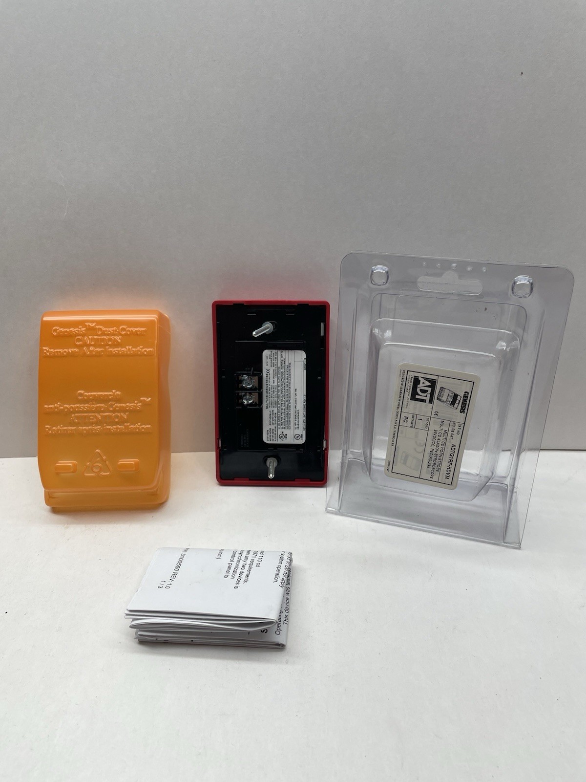 Genesis ADT G1RF-HDVM Horn-strobe Light New Old Stock Wall Mounted Fire Alarms
