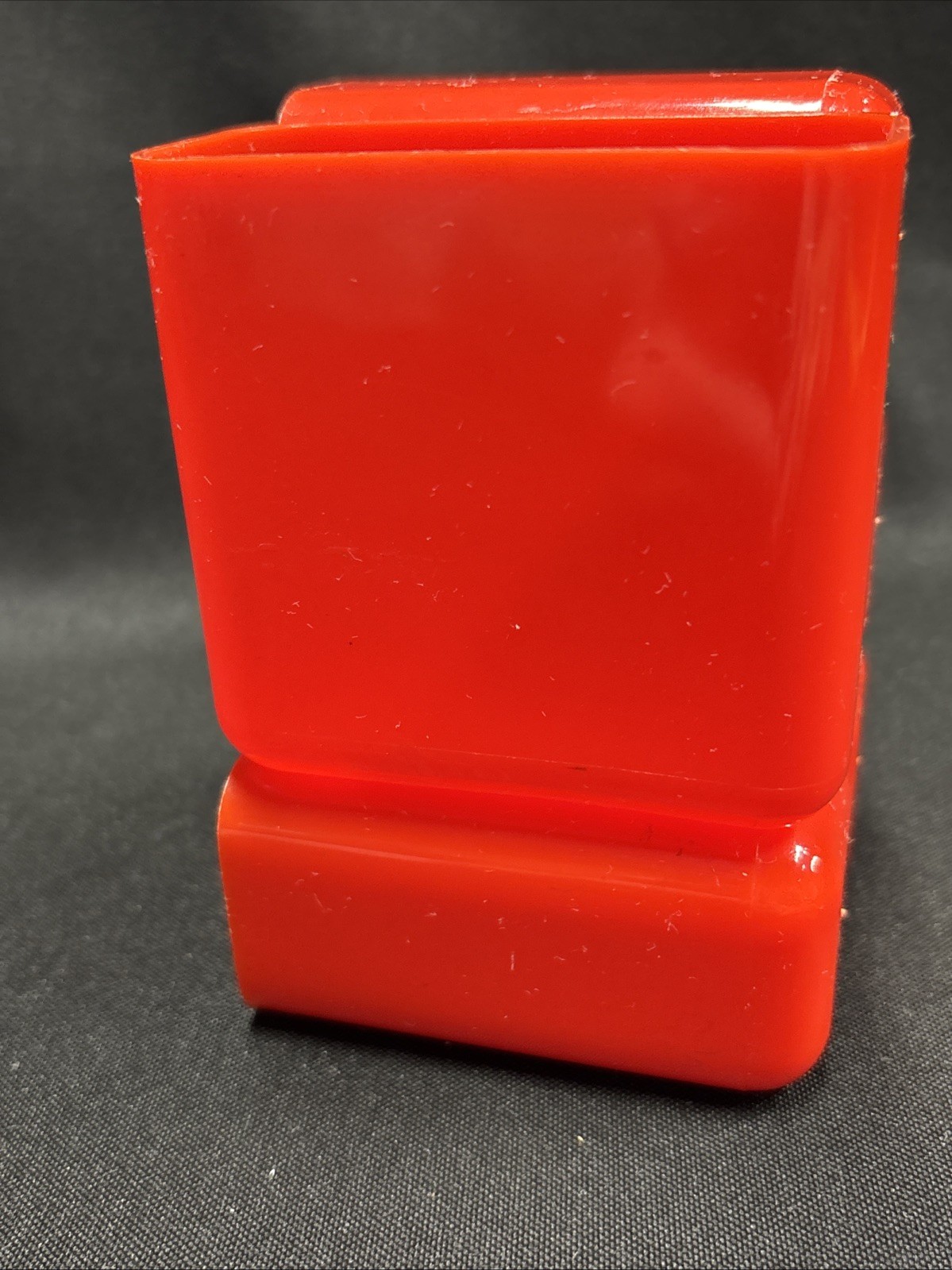 Vtg Red Plastic Mini Drawers Desk Organizer Caddy Made in Hong Kong
