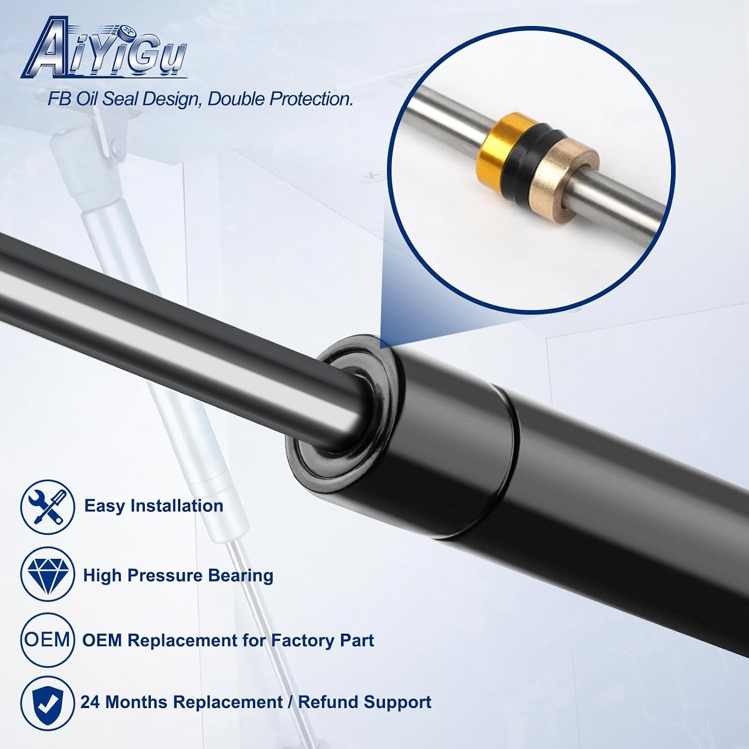 Front Hood Struts Shocks Lift Supports Gas Spring Compatible 55276321AA SG314036