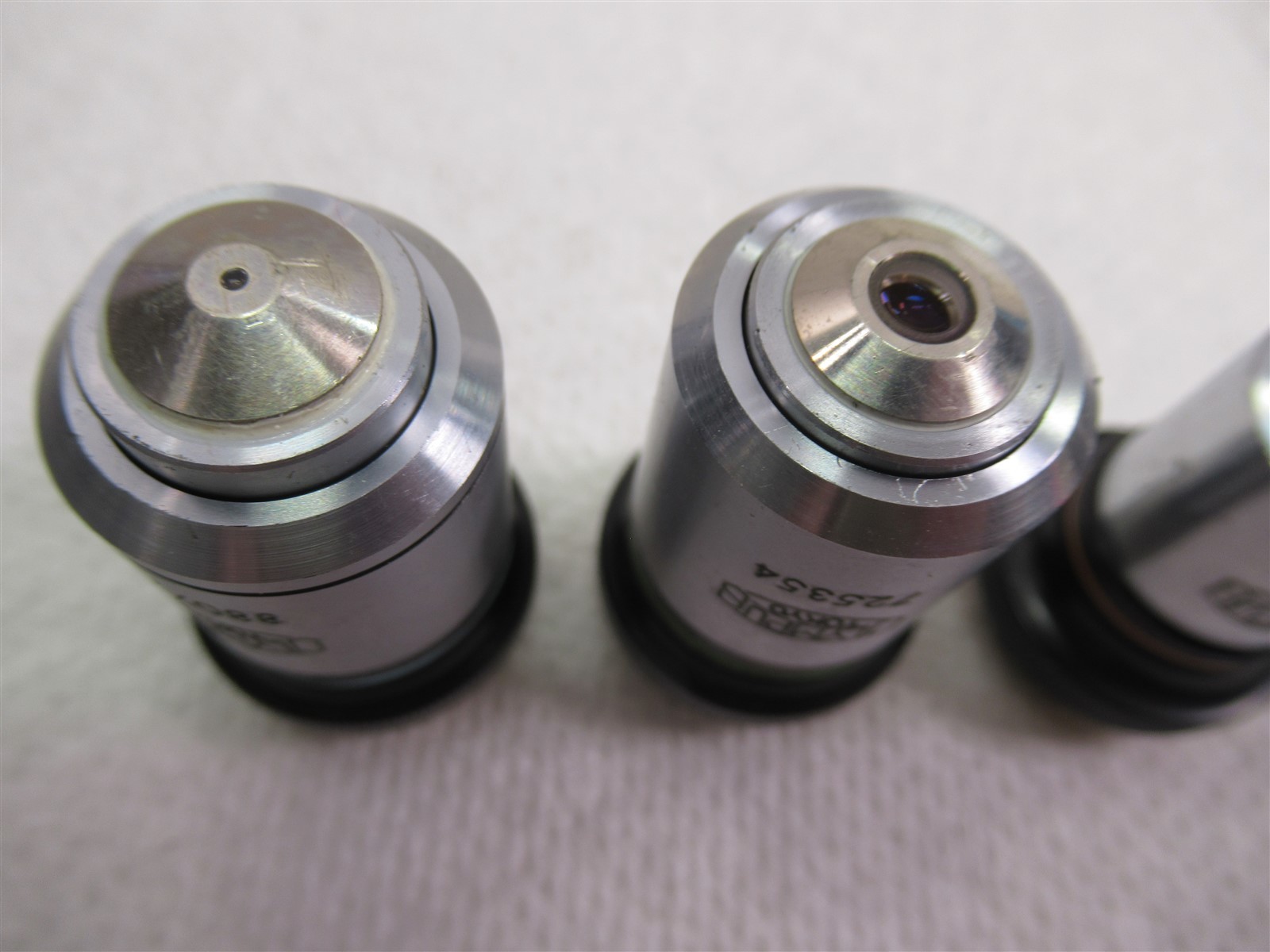Vintage Olympus Microscope Objective Lens Lot 4x 10x 40x 100x Oil Japan RMS CH