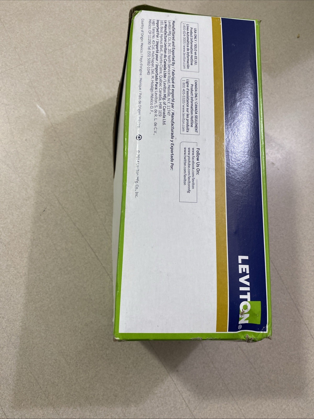 10-Leviton 5225-I Combo Switch & Receptacle 15A 125V AC/CA Ivory
