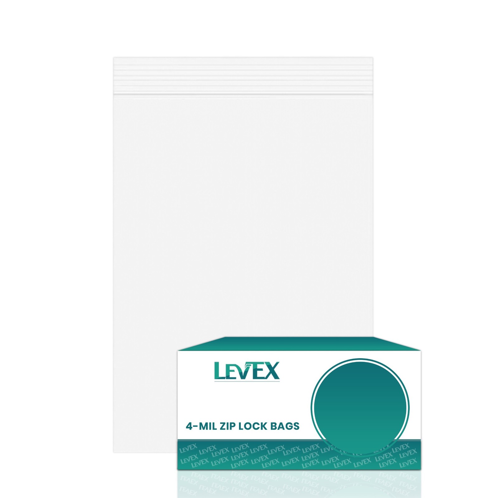 12″ x 15″ Heavy Duty 4Mil Clear Zip Bags Plastic Reclosable Top Lock Baggies