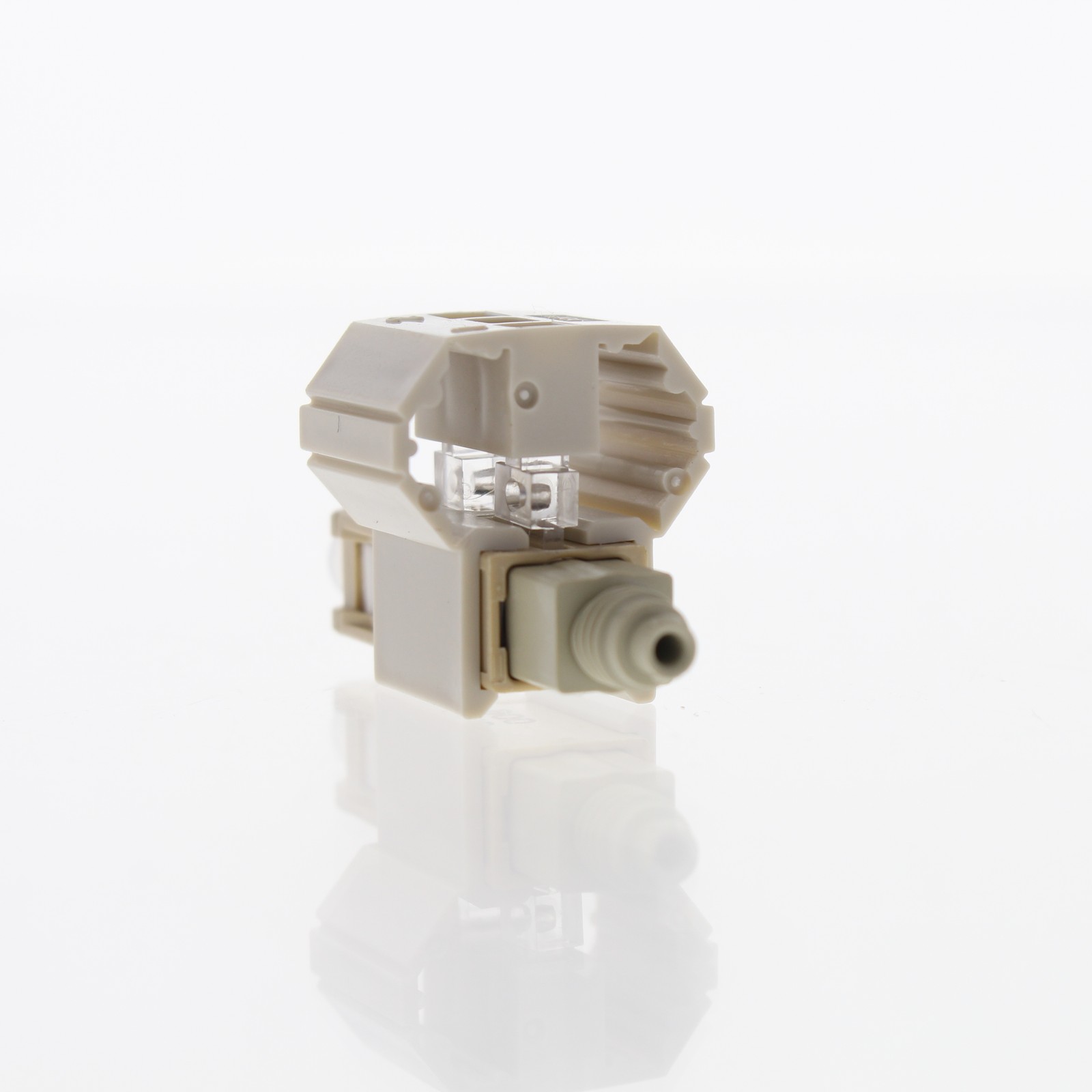 Leviton 49991-MSC-120 SC Beige FastCAM Multimode Pre-Polished Connector OM1