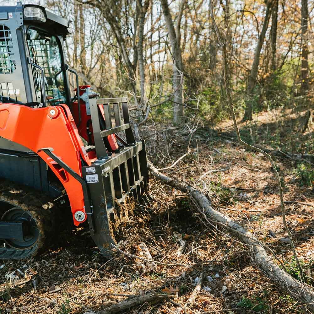 Titan Attachments Pro Series 84″ Root Rake Attachment, Universal SSQA, 100HP