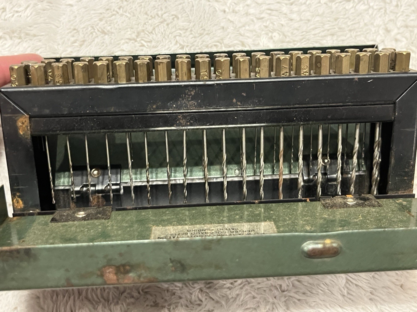 Vintage Quality Manufacturing Gauging Drill Kit #40-80 Gas Orifice Original Case