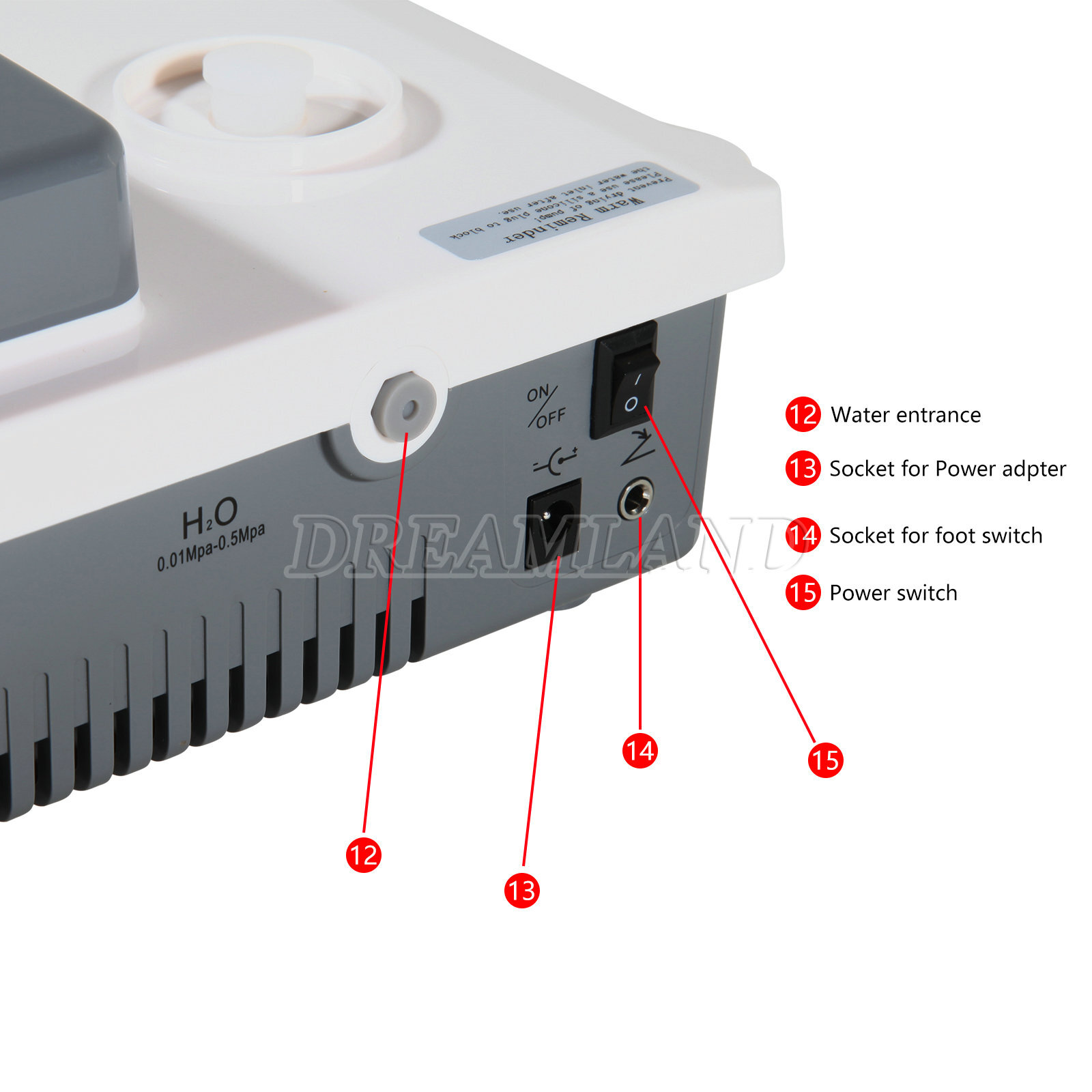 VRN Dental Portable Ultrasonic Piezo Scaler A8 LED /Air Scaler Handpiece 2/4Hole