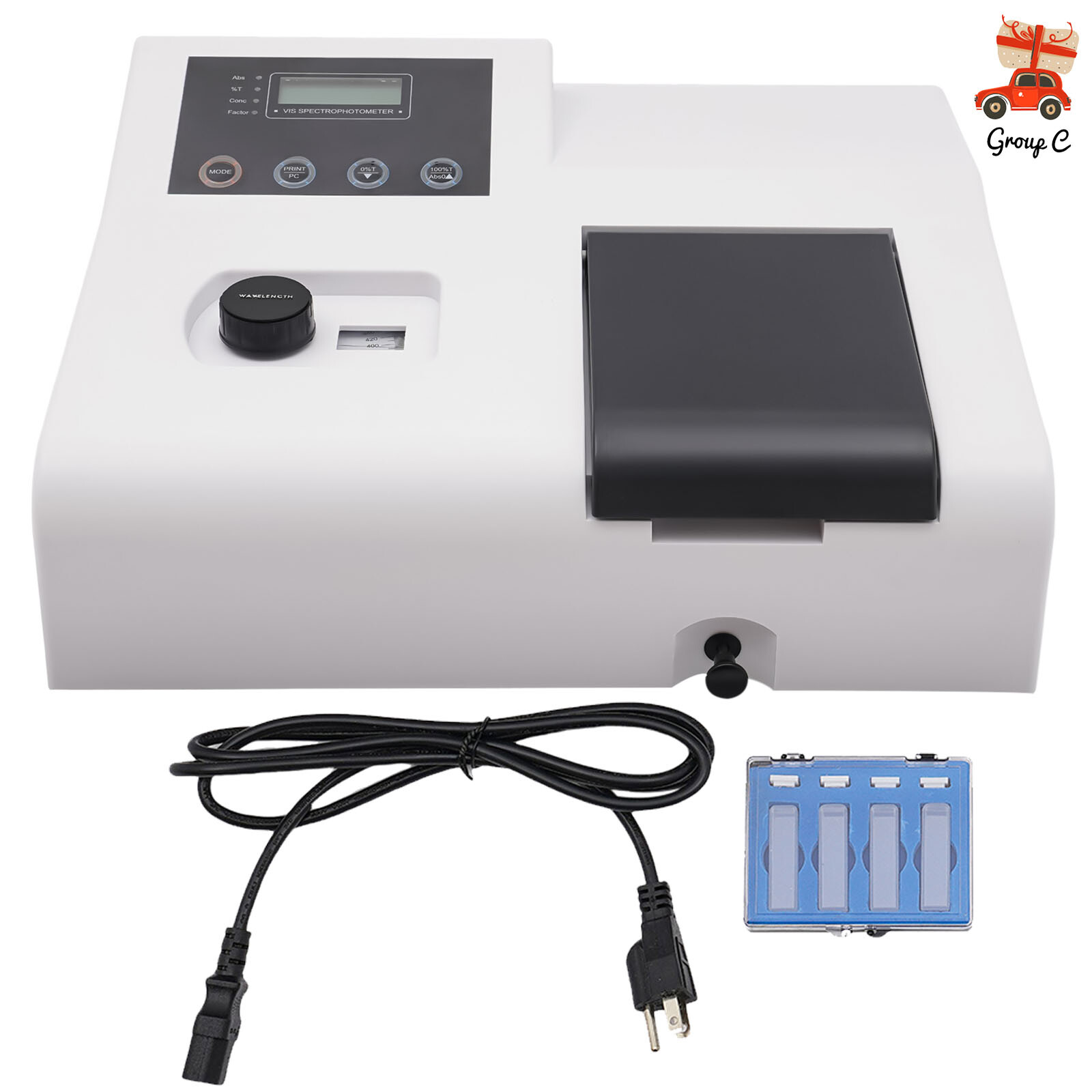 Digital Visible Spectrophotometer 350-1020nm Laboratory Spectrometer Equipment~