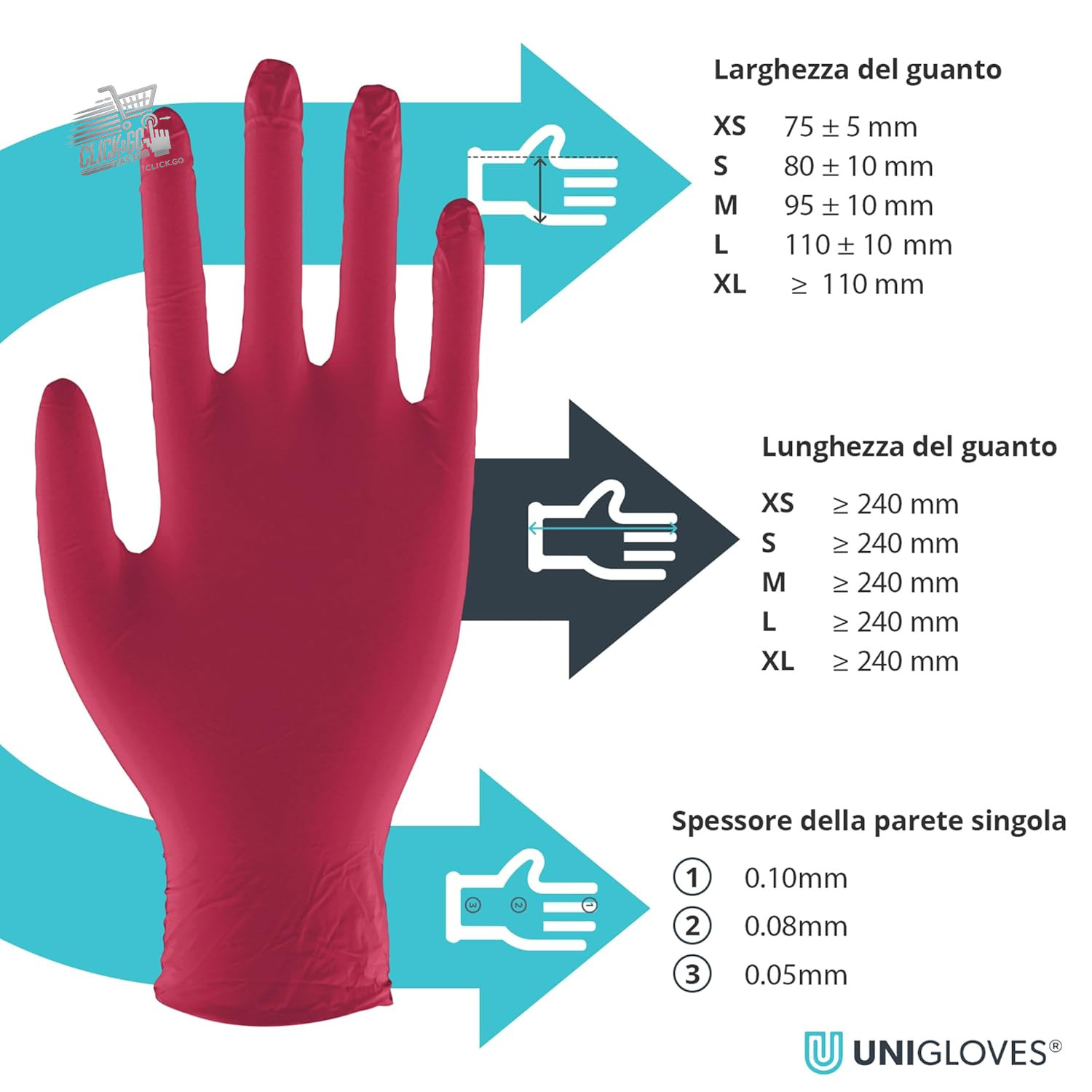Purple Nitrile Gloves S Disposable Latex Powder Free Medical Food 100 Pieces