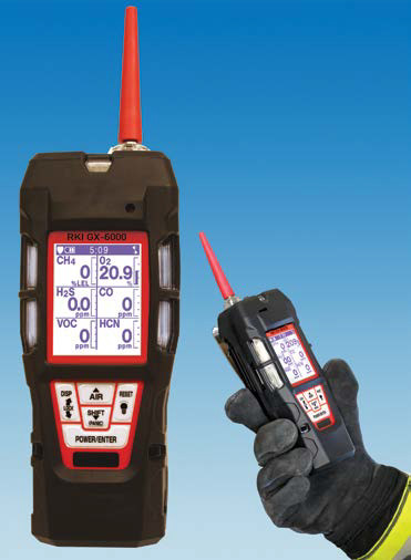 RKI Instruments GX-6000 Gas Monitor – H2S, CO, LEL, O2 – New
