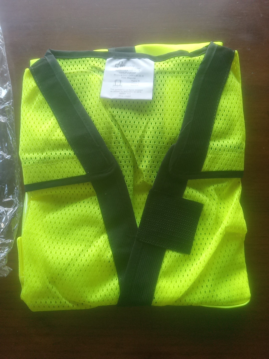 High Visibility Reflective ANSI ISEA 107-2015 Class 2 Mesh Safety Vest 8-Reg 1-S