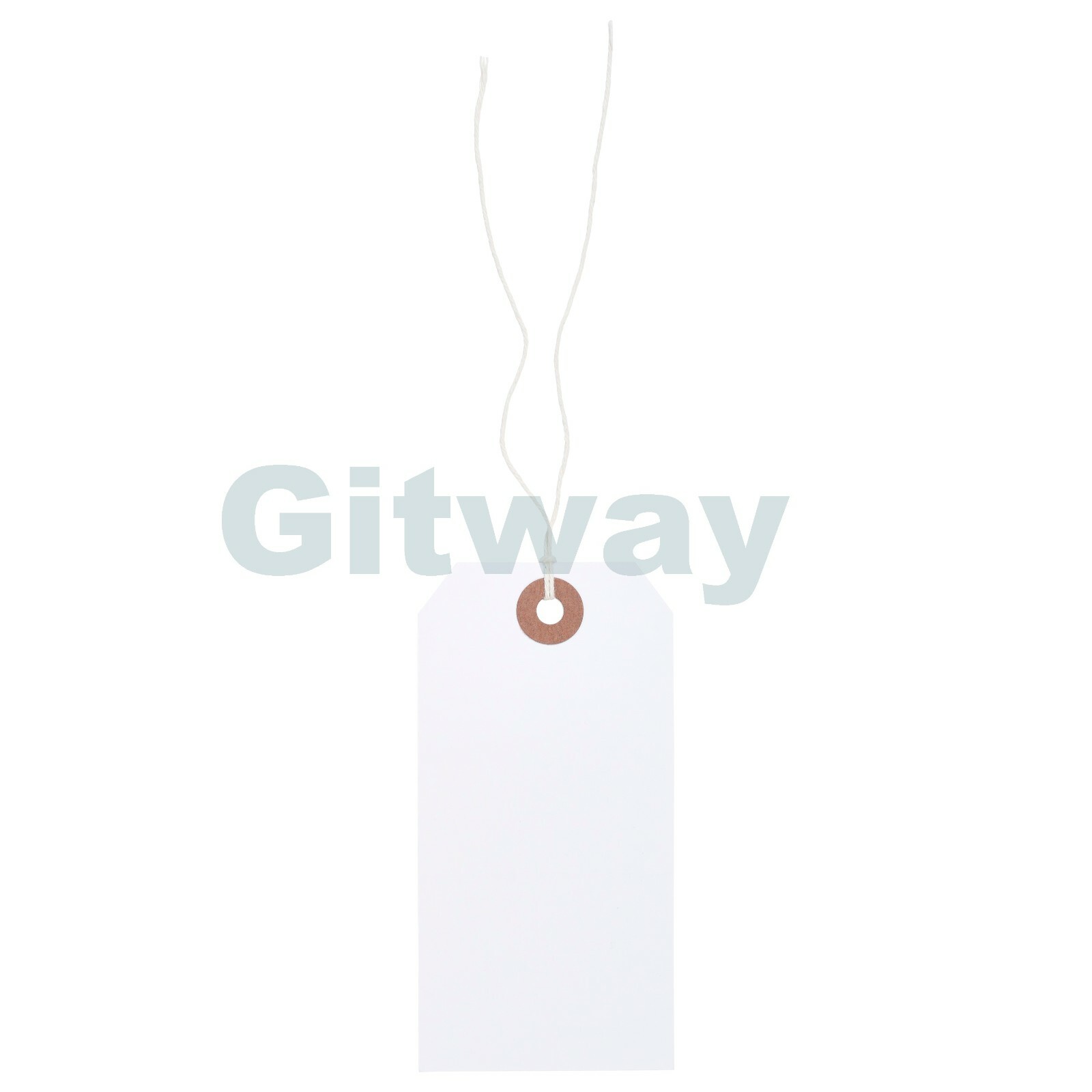 100 White Tags 4 3/4″ x 2 3/8″ Size 5 Inventory Shipping Hang Tag with String