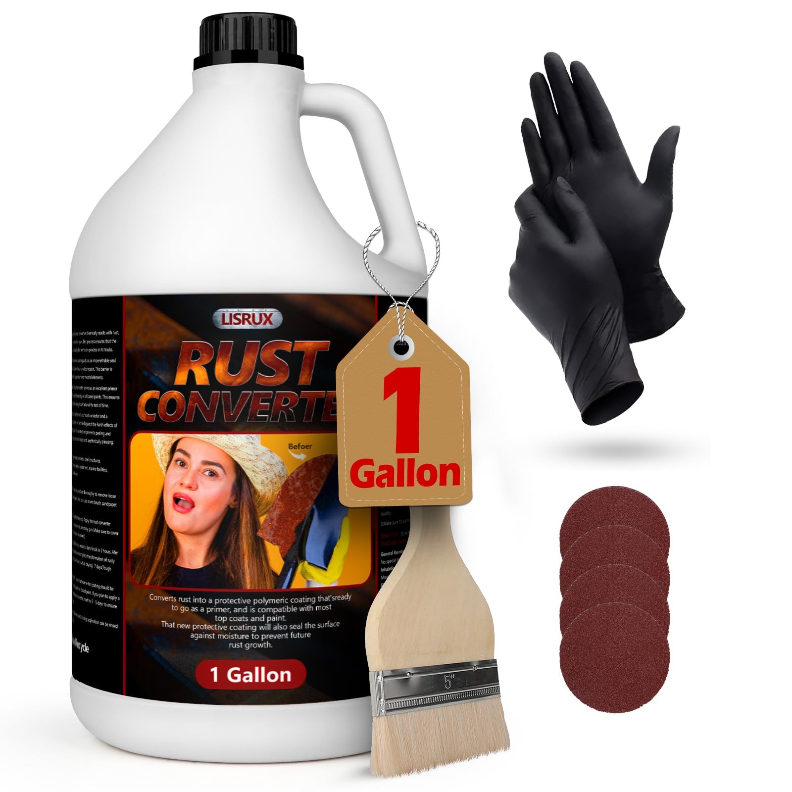 LISRUX Rust Converter Metal PrimerUltra, Effective Professional GradeWaterBas…