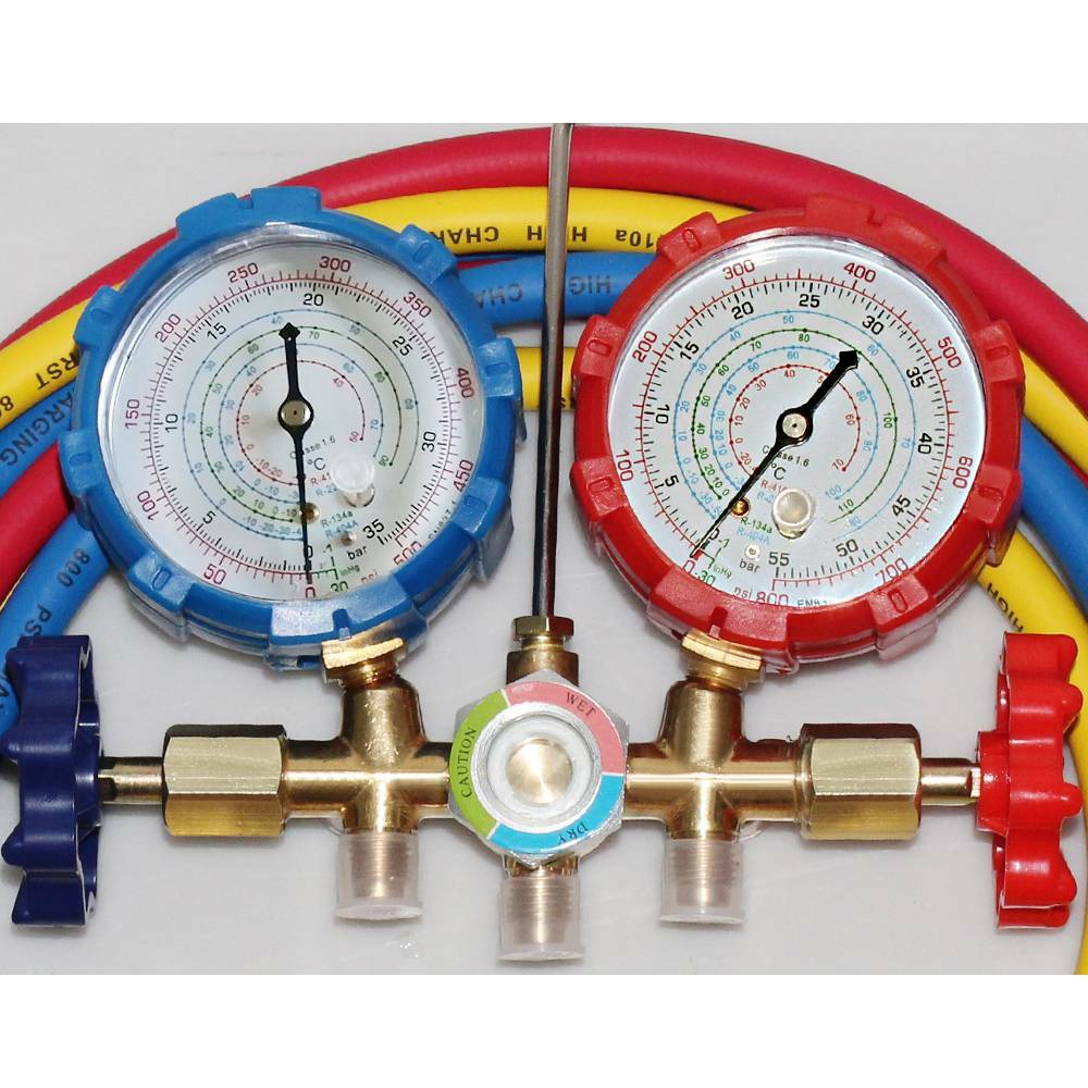 R410A R22 Manifold Gauge Set AC A/C 5FT Color Hose Air Conditioner HVAC 59» New