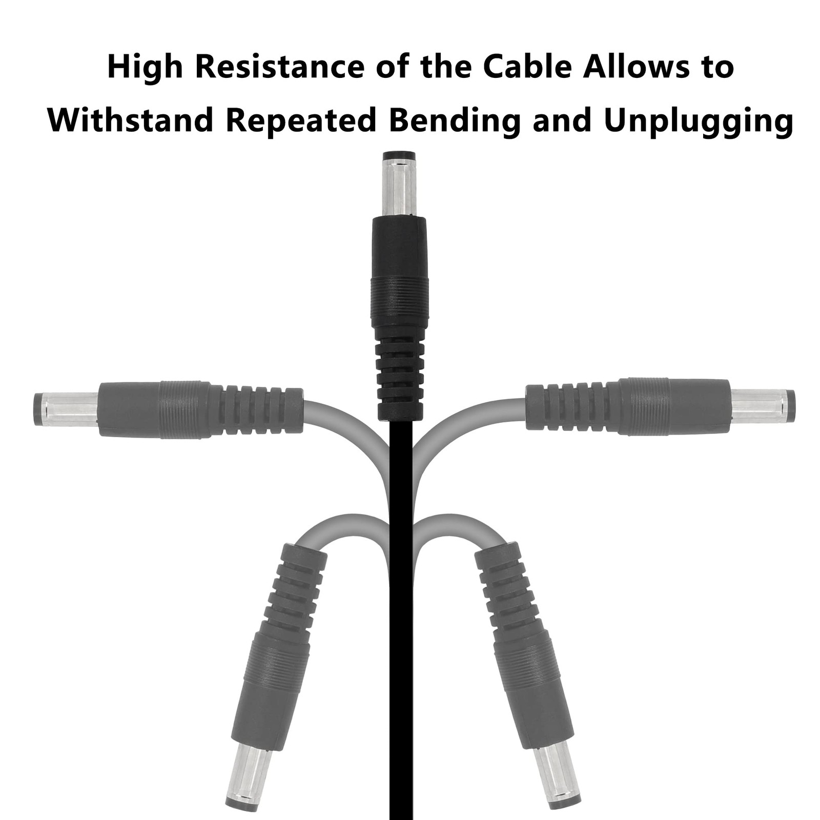 USB 5V To DC 5.5×2.1mm 12V Converter Step Up Cable Cord 1.6M/5.25FT Camera