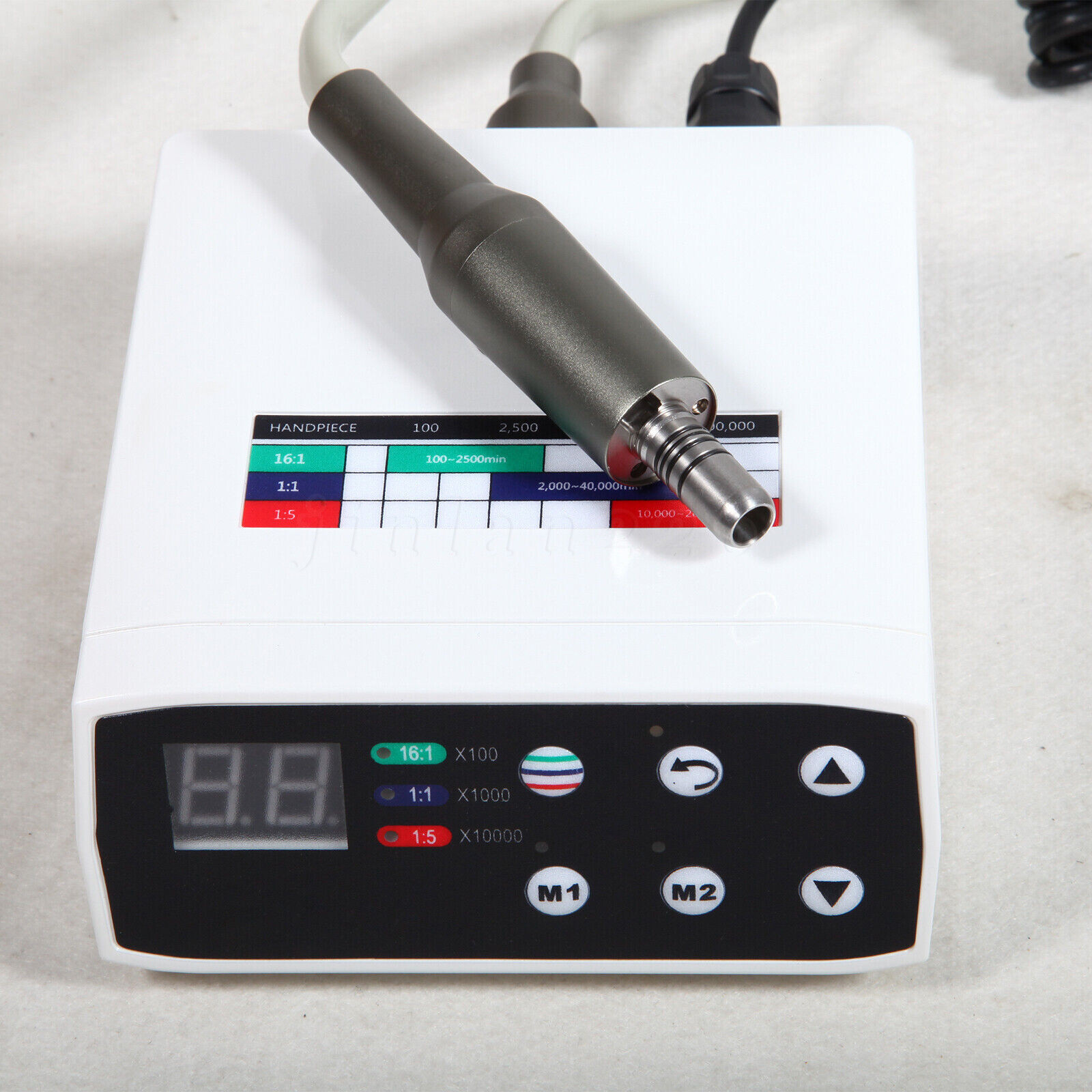 NSK NL400 Type Dental Electric Motor + 1:5 Handpiece Fiber Optic Contra Angle