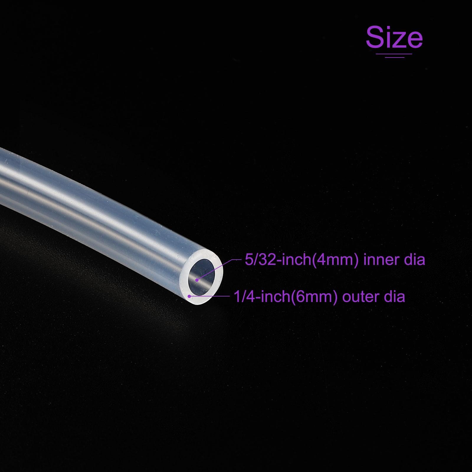 Clear Silicone Tube 5/32″ ID 1/4″ OD 16 Feet Industrial Silicone Tubing