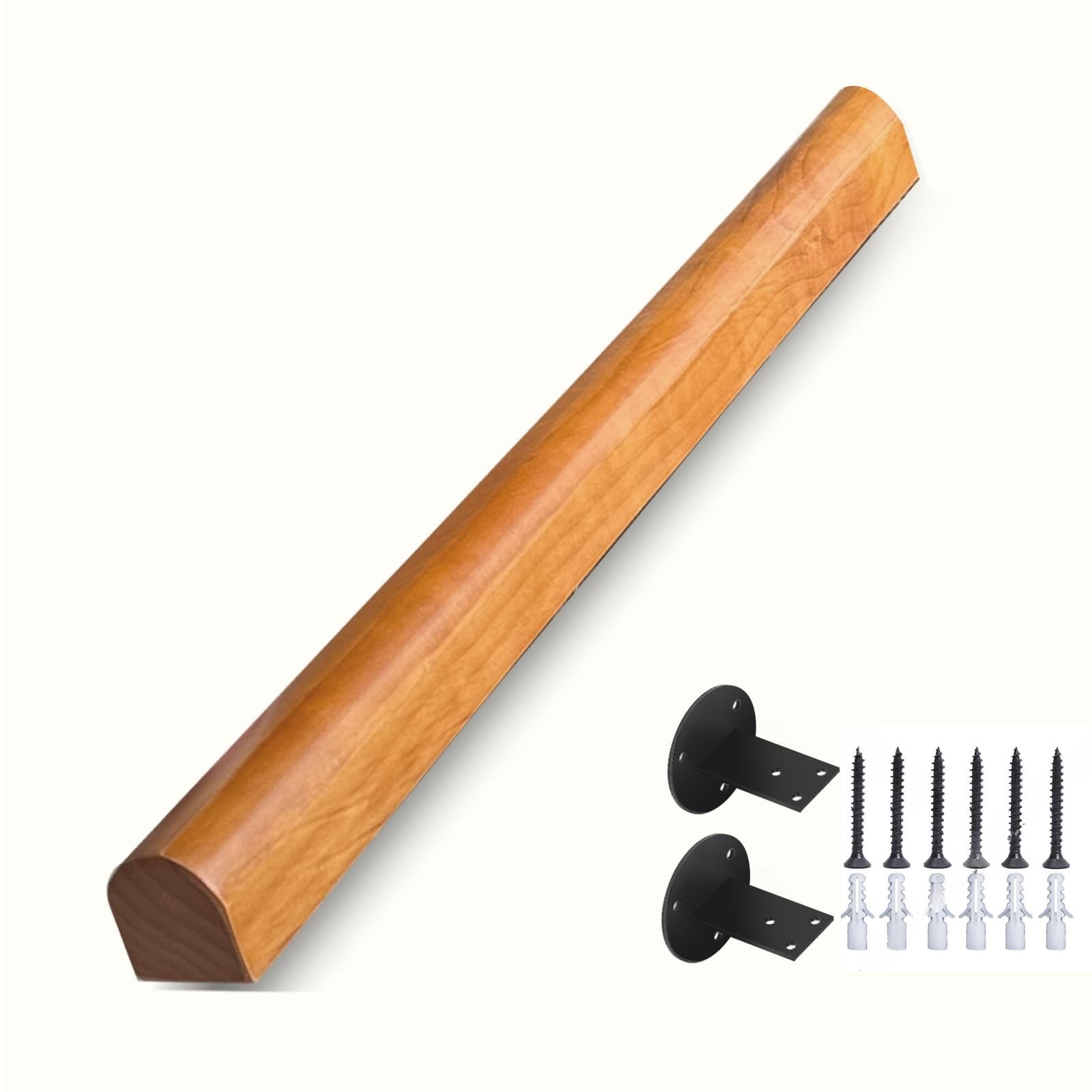 Wooden Handrails, 1-20ft Non-Slip Staircase Handrail, for Home Garden Corrido…